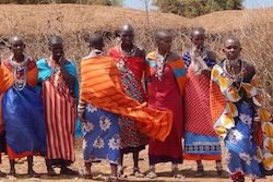 Maasai village women