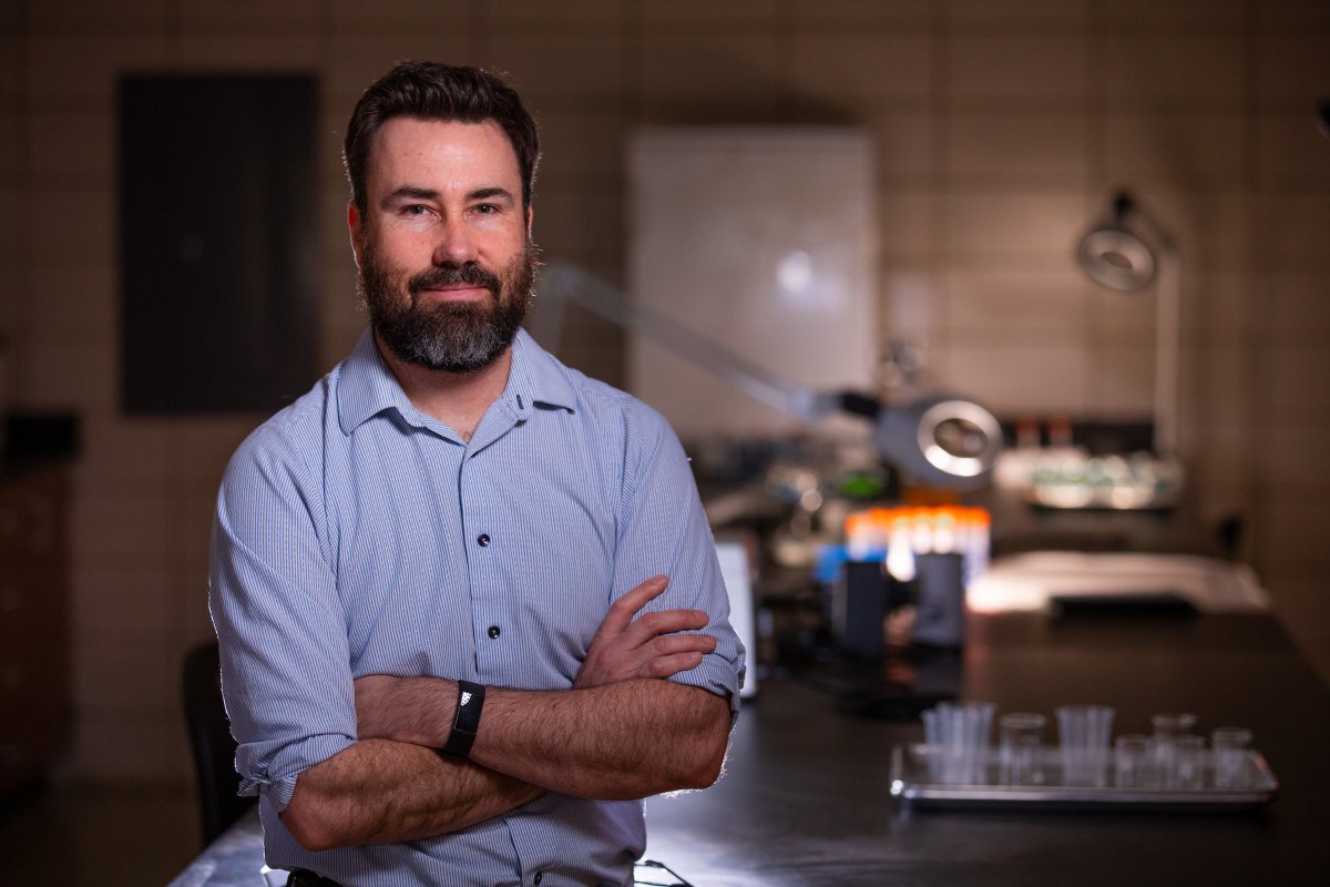 Andrew Somerville in his office