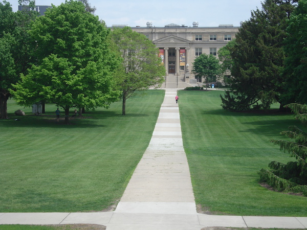 Beardshear and central campus as seen from Curtiss Hall